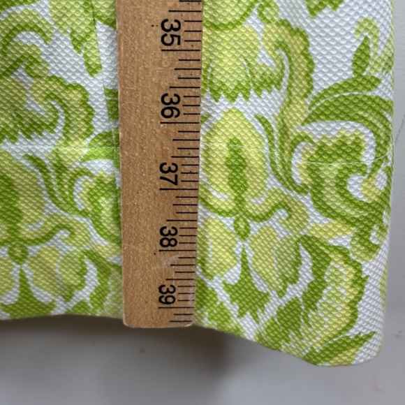 Teri Jon Rickie Freeman Sleeveless Dress 14 Green Print Preppy Old Money Spring - Picture 8 of 13